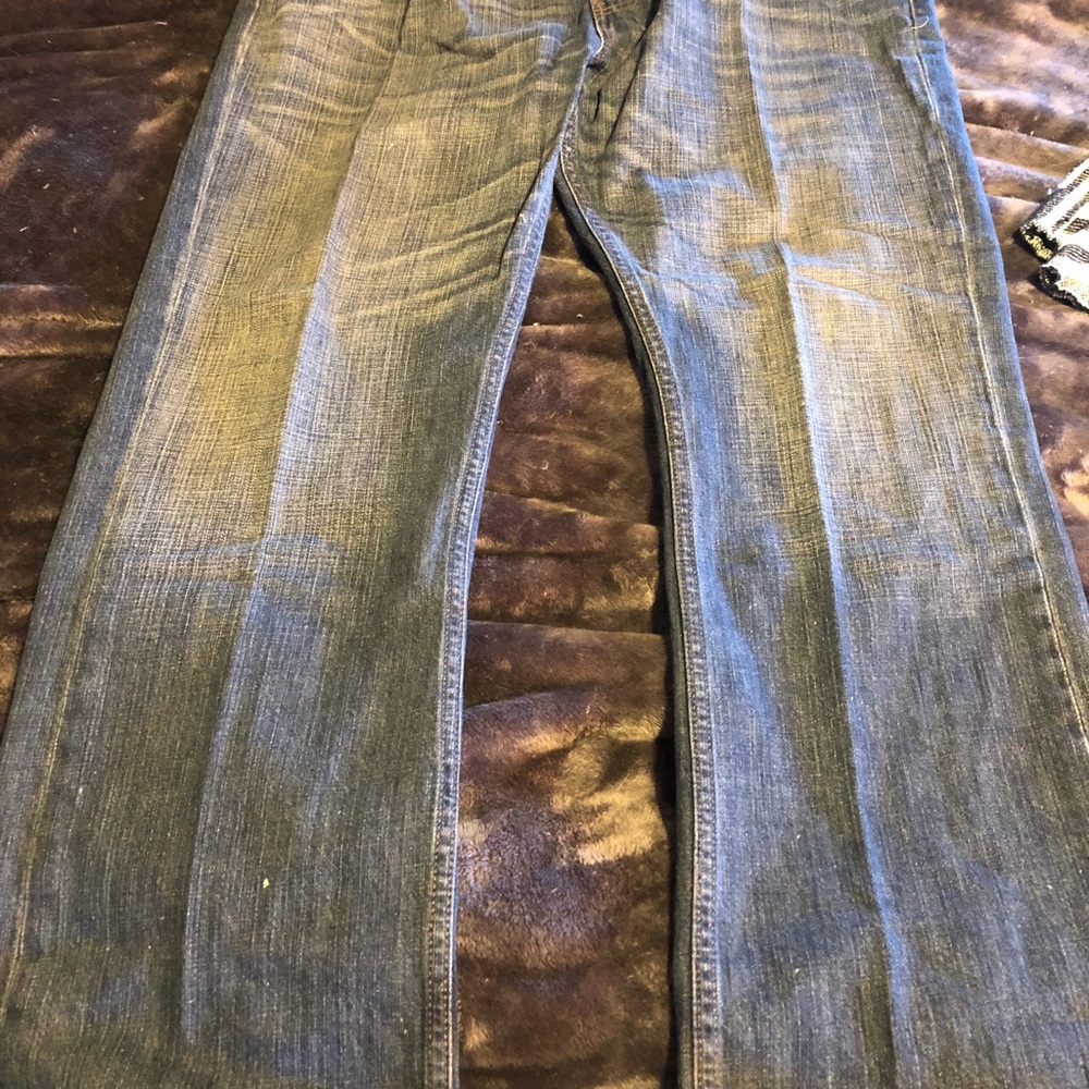 Men’s Levi’s Straight Leg Medium Wash Denim Jeans - Picture 5 of 8